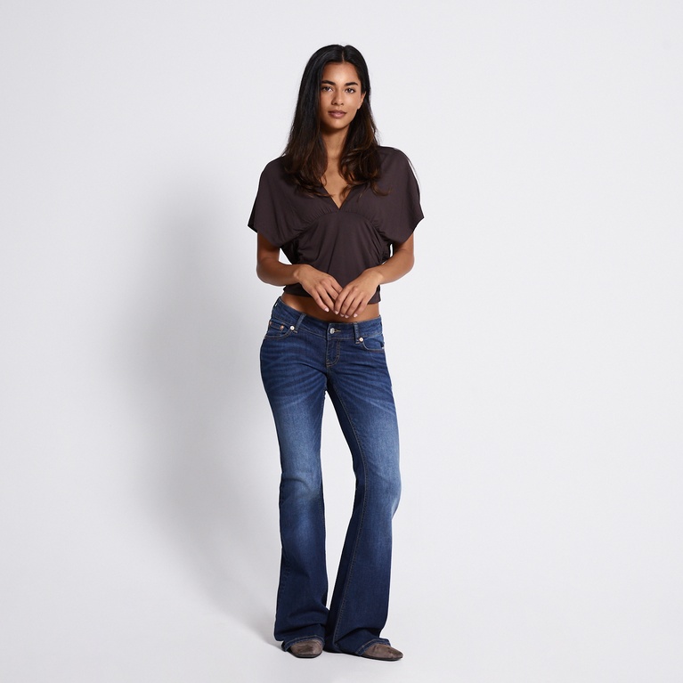 V-neck top "Fienna" Brown